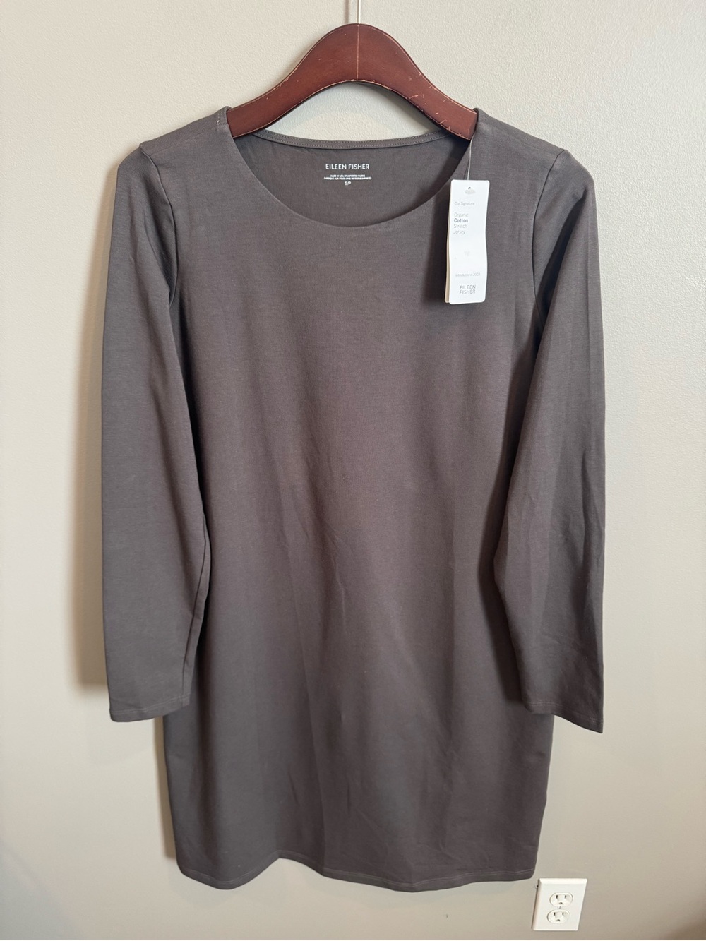 NWT Eileen Fisher Gray Dress Small